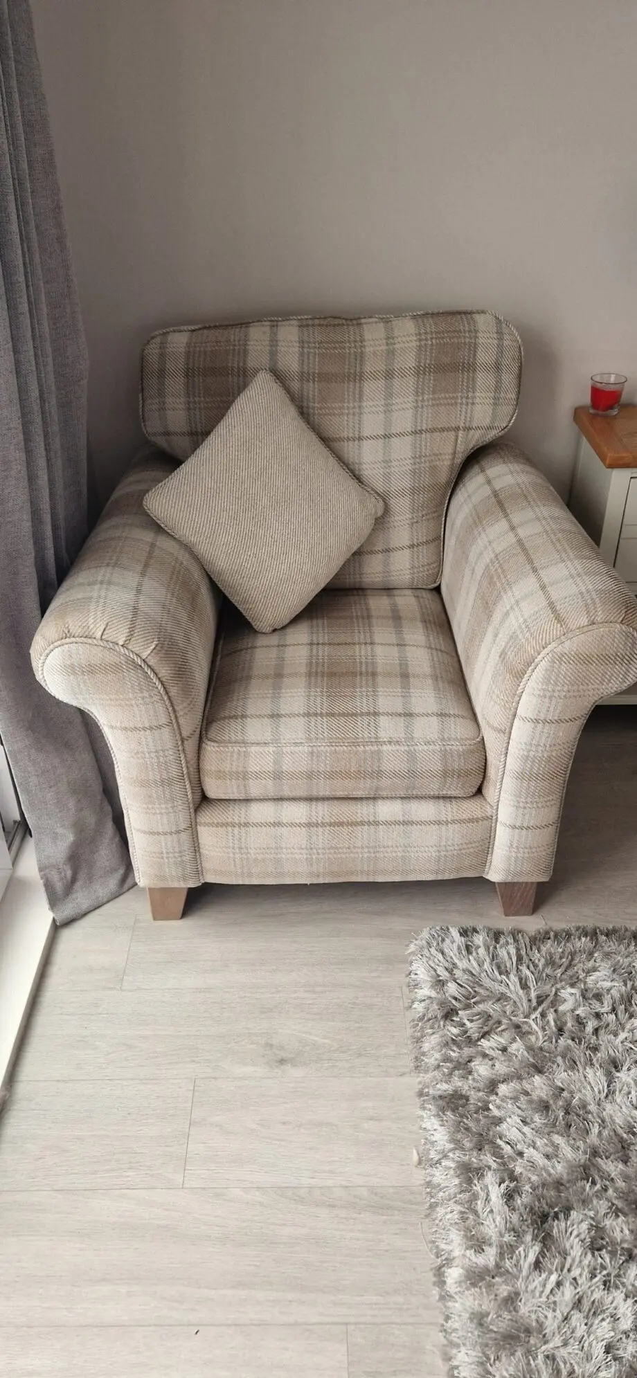 DFS 'Morland' 4 Seater Sofa with 2 Matching Armchairs and Footstool