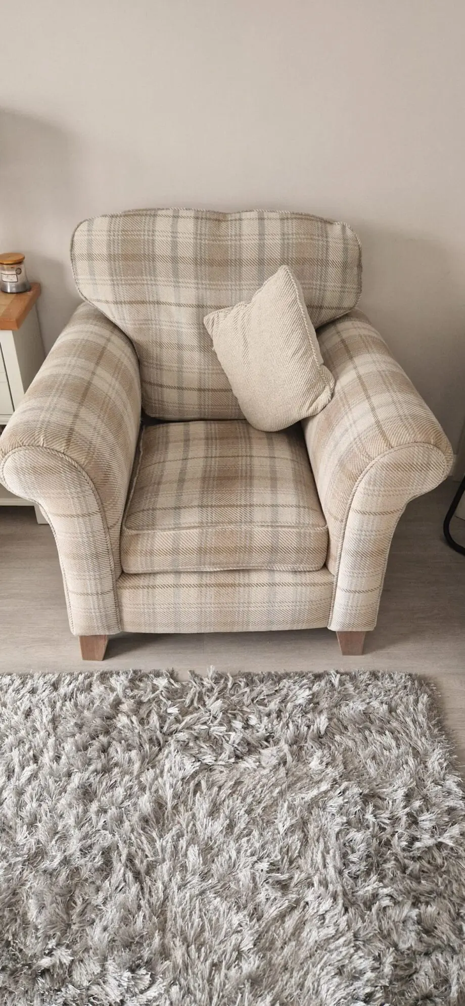 DFS 'Morland' 4 Seater Sofa with 2 Matching Armchairs and Footstool