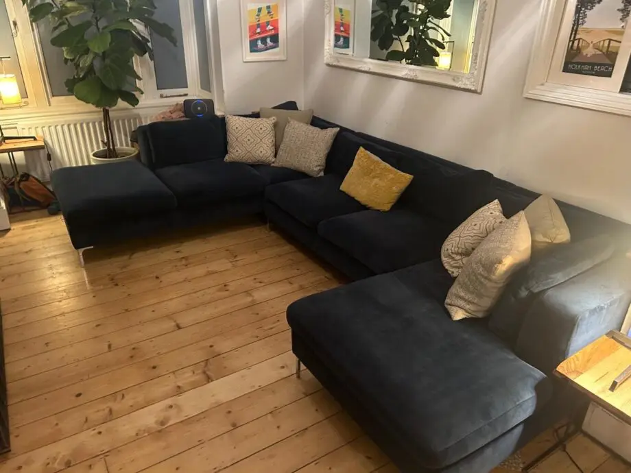 Blue Made U-Shaped Sofa