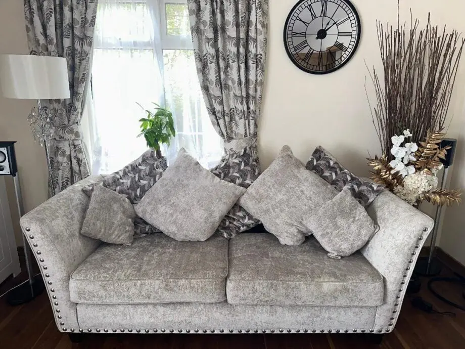 Modern Grey 2 Seater Sofa