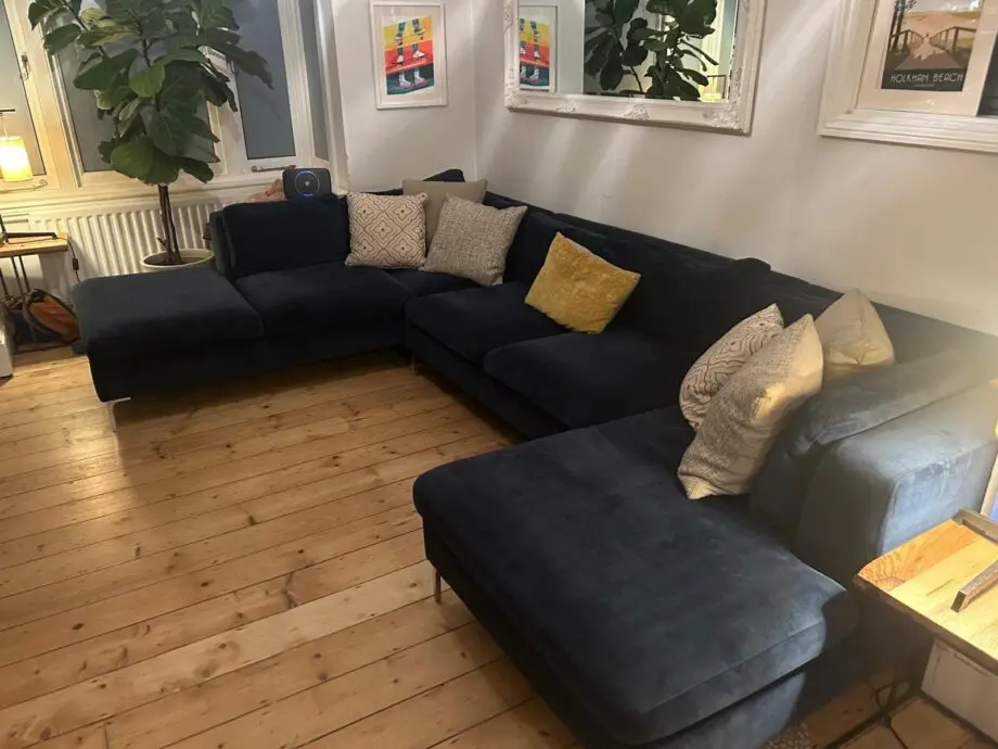 Blue Made U-Shaped Sofa