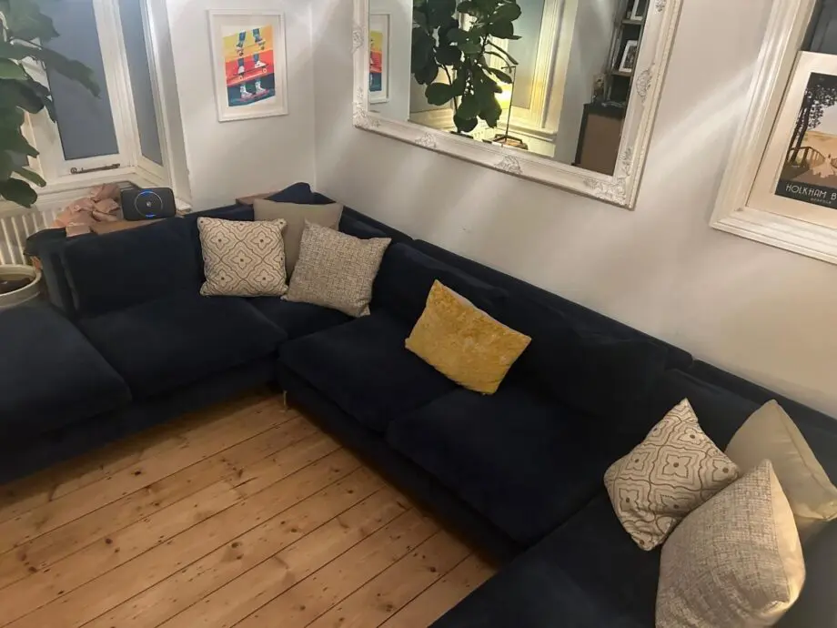 Blue Made U-Shaped Sofa