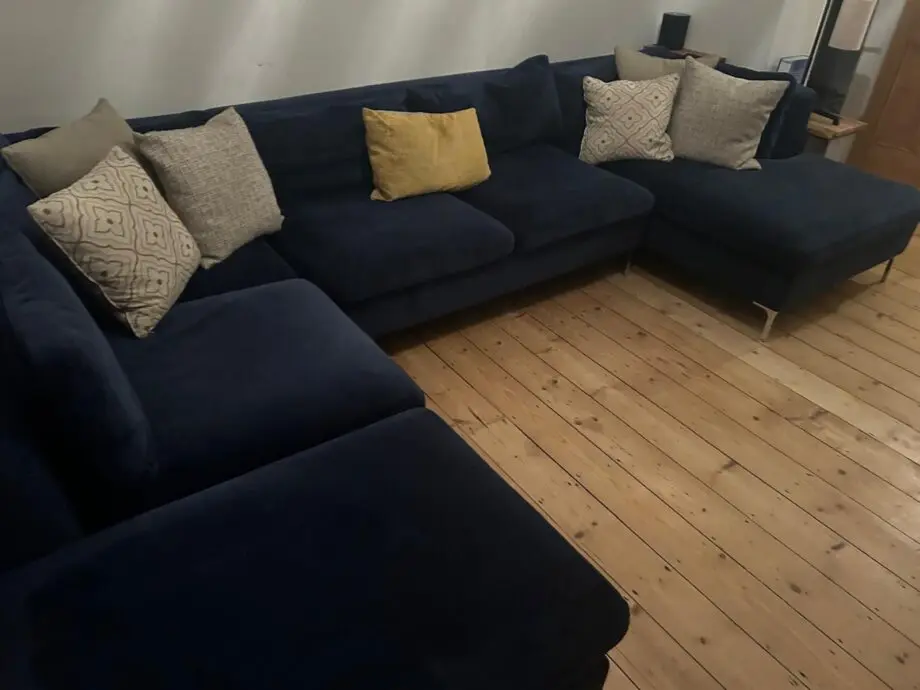 Blue Made U-Shaped Sofa