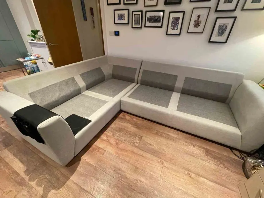 DFS grey corner sofa