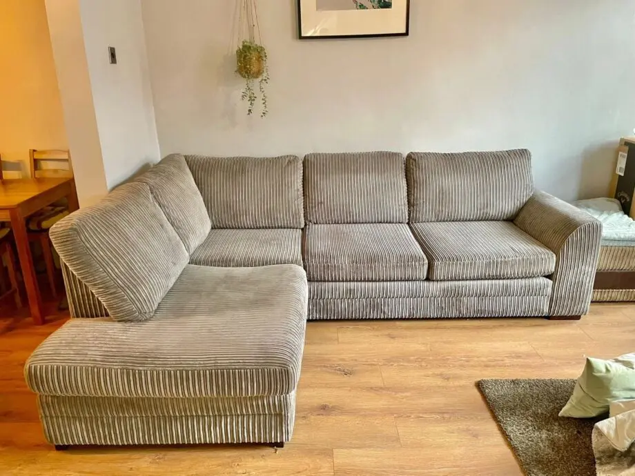 DFS Cord Corner Sofa