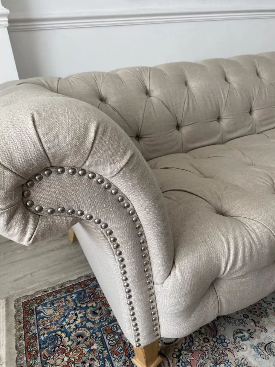 TKMaxx Beige 2 and 3 Seater Chesterfield Style Sofas