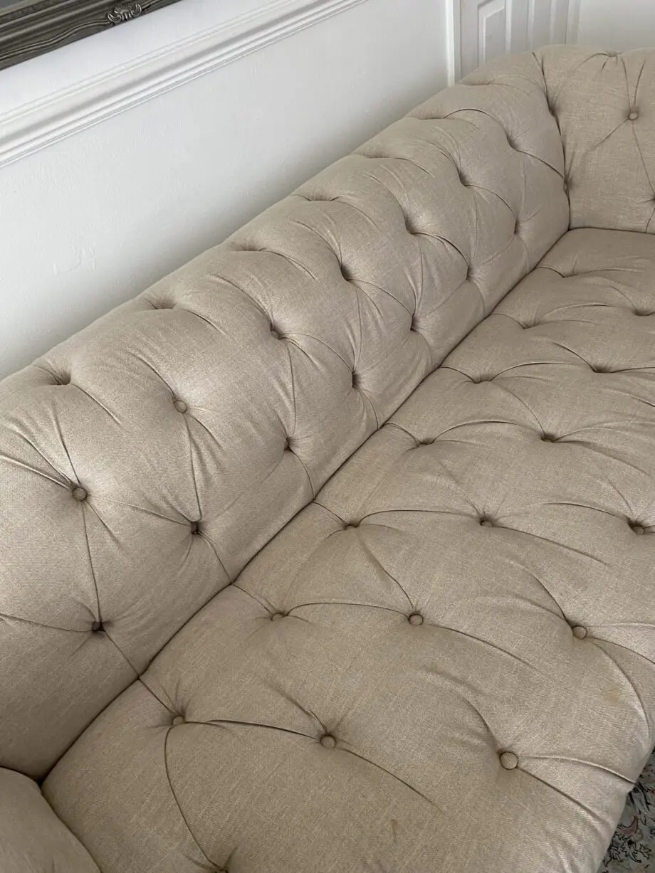 TKMaxx Beige 2 and 3 Seater Chesterfield Style Sofas