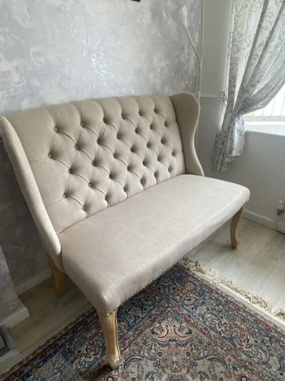 TKMaxx Beige 2 and 3 Seater Chesterfield Style Sofas