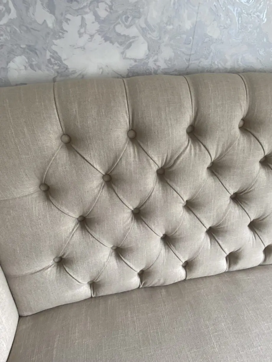 TKMaxx Beige 2 and 3 Seater Chesterfield Style Sofas