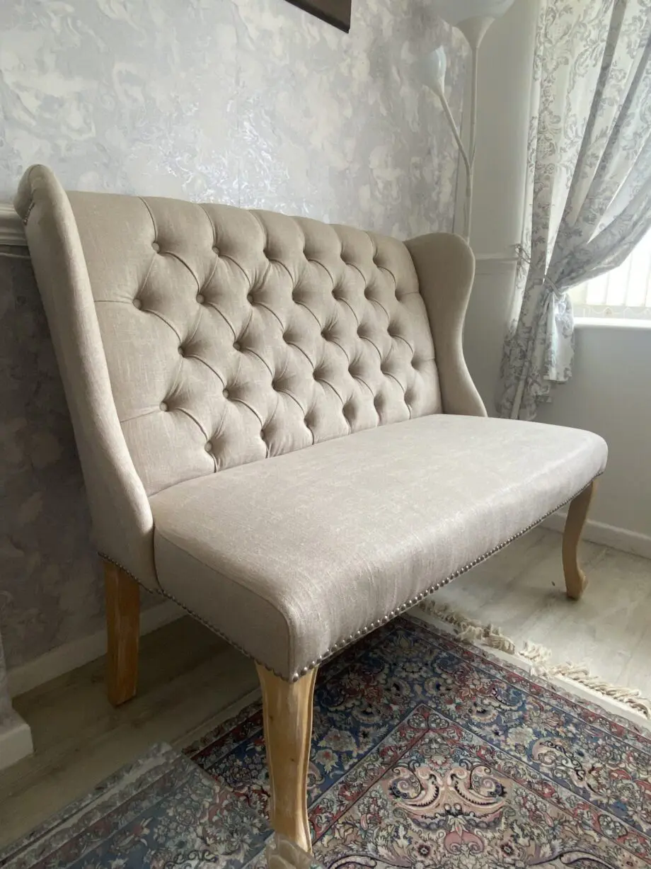 TKMaxx Beige 2 and 3 Seater Chesterfield Style Sofas