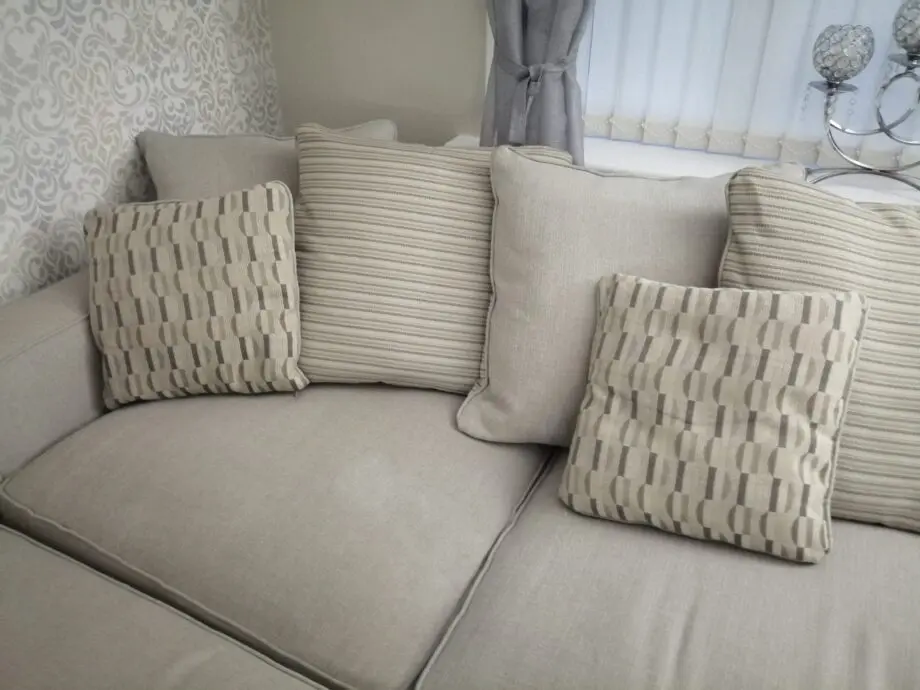 Used Oak Furniture land beige corner sofa