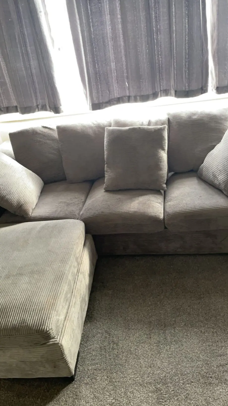 Grey 3 seater sofa