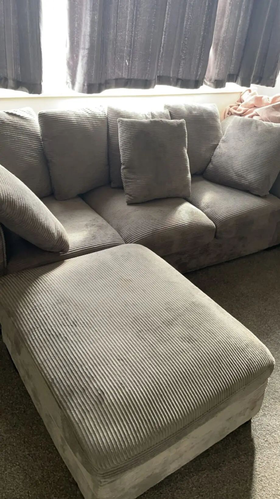 Grey 3 seater sofa