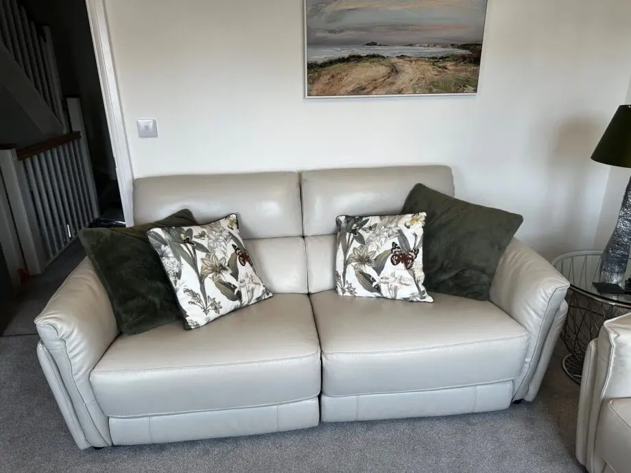 DFS Ivory 2 & 3 Seater Power Recliners
