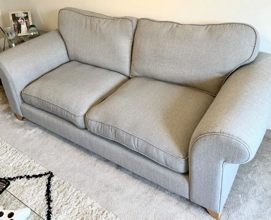 DFS Grey 2 & 3 Seater plus footstool