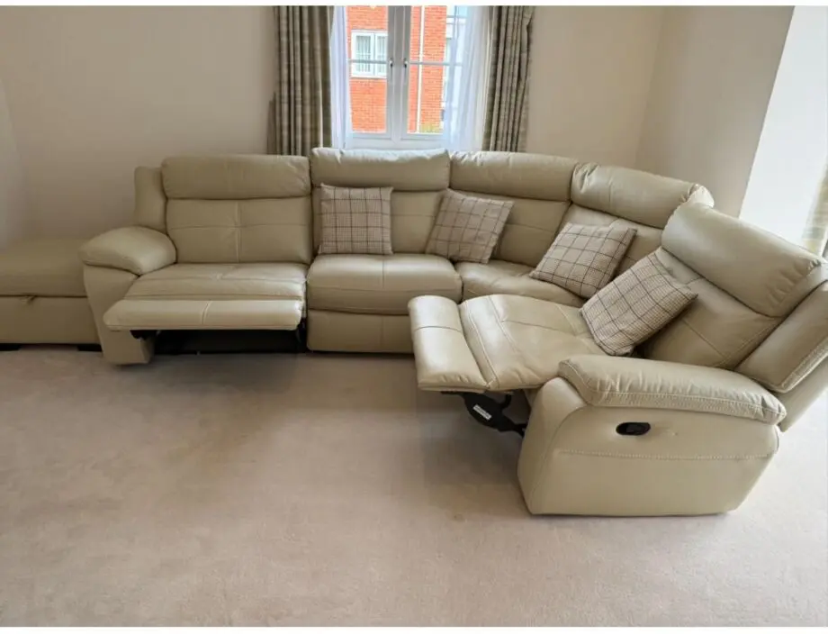 Harveys Beige Corner Recliner Sofa (like new)