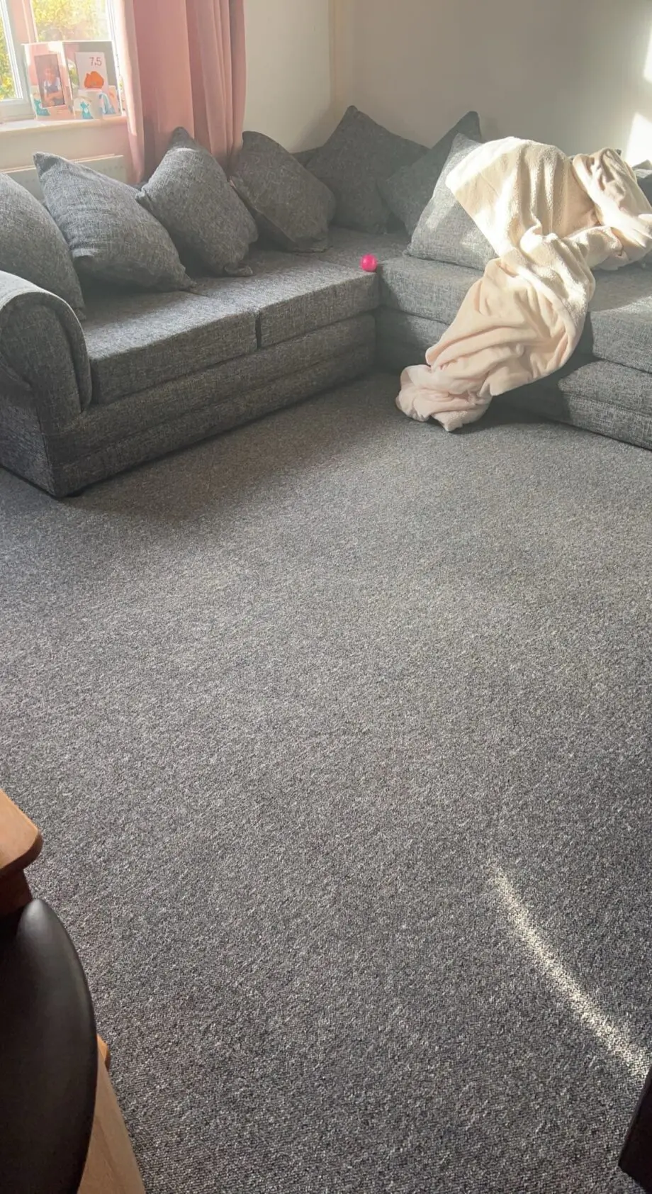 Grey corner sofa 5 seater
