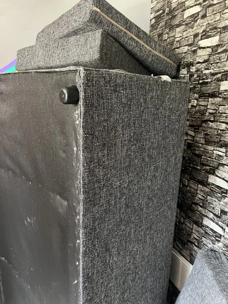 Grey corner sofa 5 seater