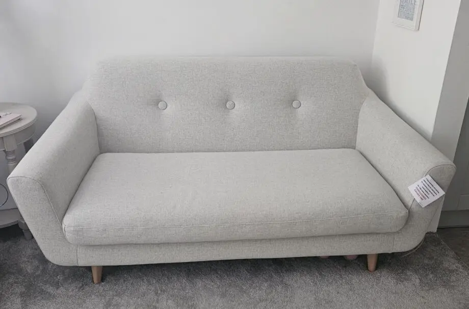 Ikea Klubbfors two-set sofa and armchair in Gunnared Beige