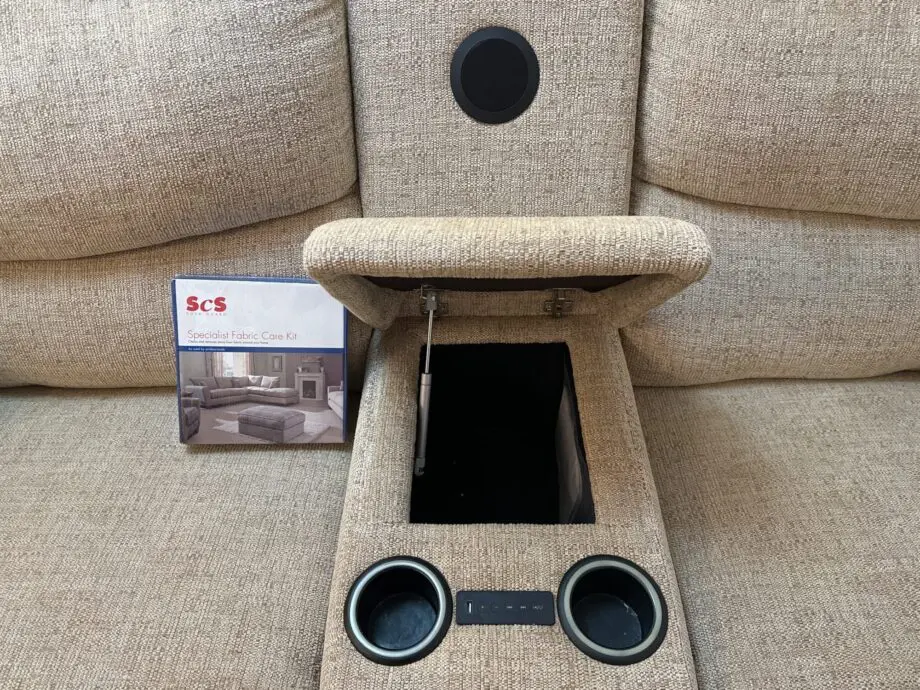 ScS Beige 3 Seater Electric Recliner