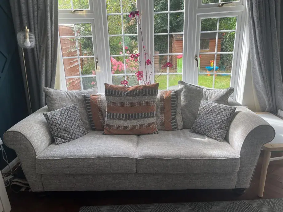 SCS Grey 3 Seater + Corner and Chair Set