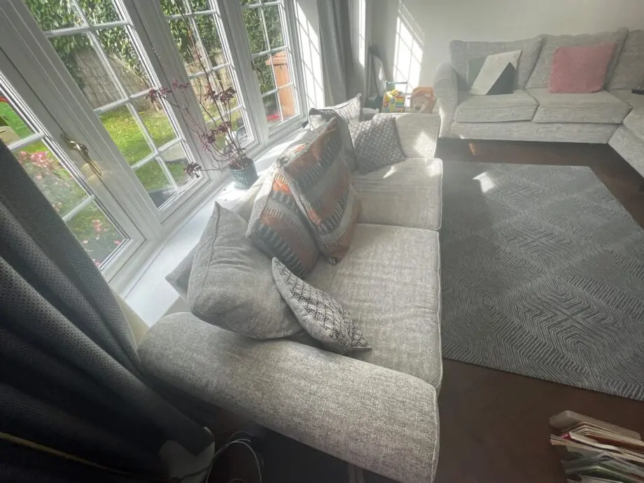 SCS Grey 3 Seater + Corner and Chair Set