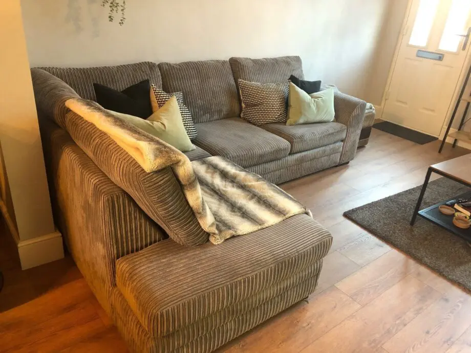 DFS Cord Corner Sofa
