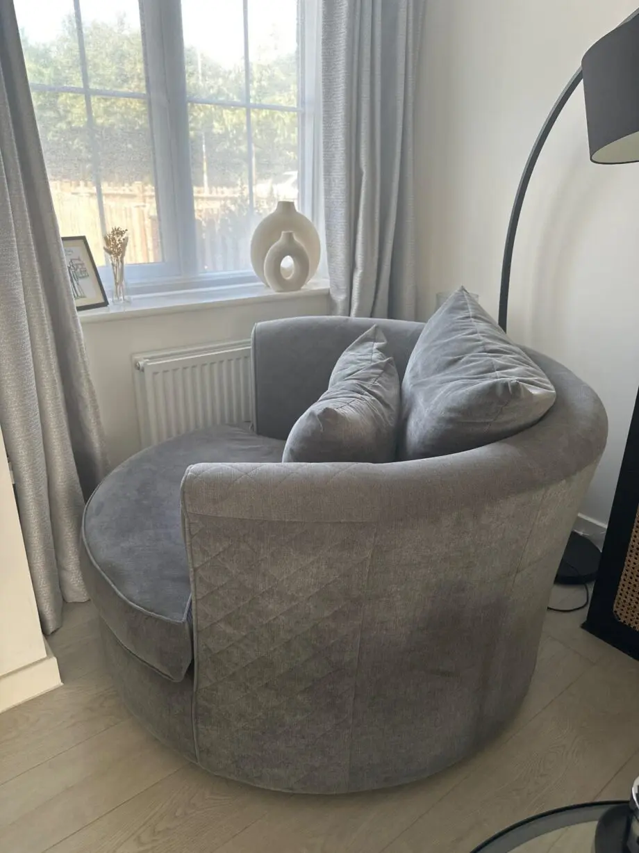 DFS Grey Cuddle Chair