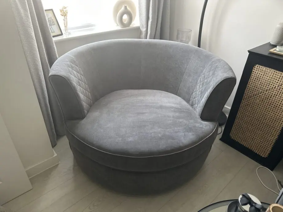 DFS Grey Cuddle Chair