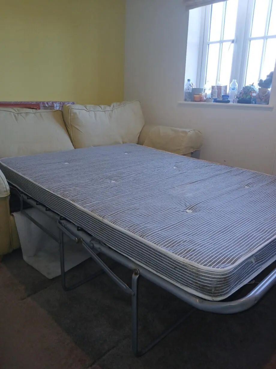 2 Seater Sofa Bed, DFS, Yellow