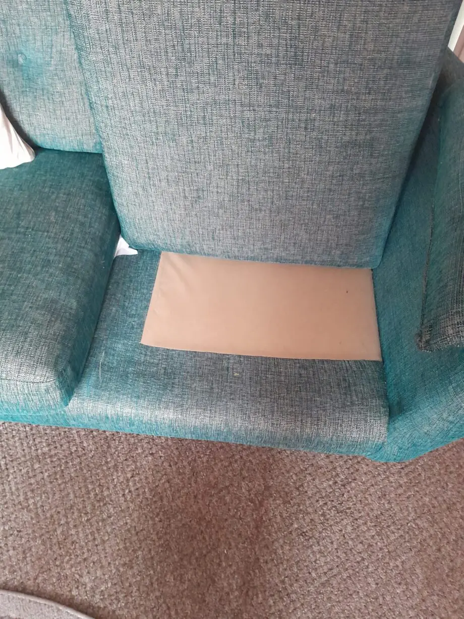 Taskers hand made teal colour 2 seater sofa