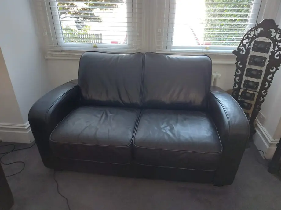 2 seater leather sofa