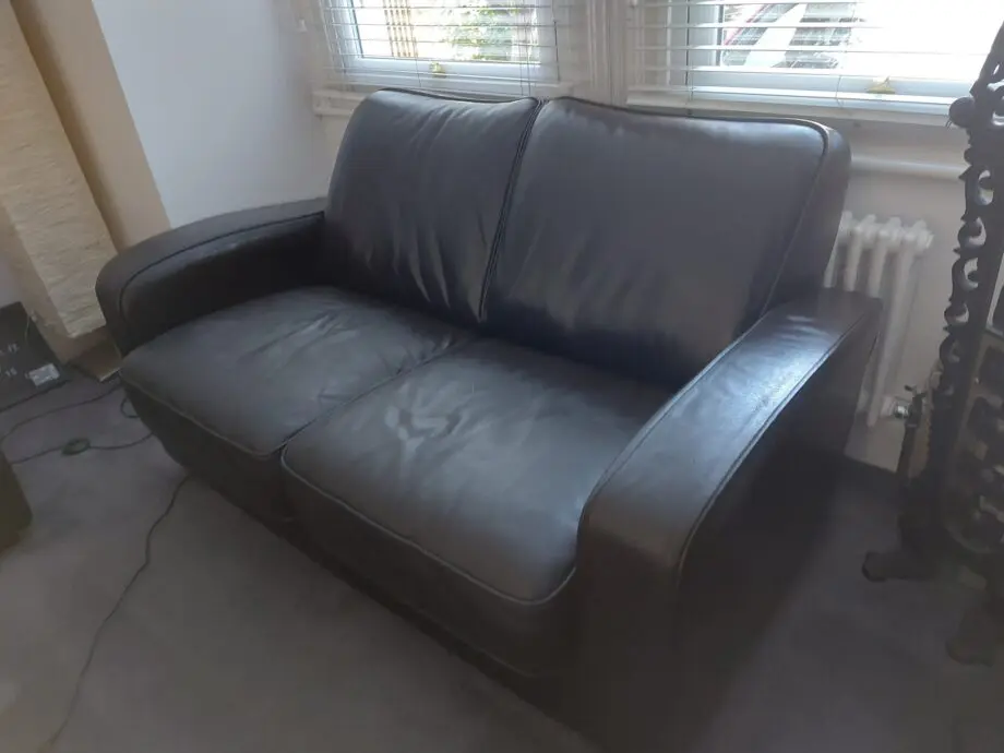 2 seater leather sofa