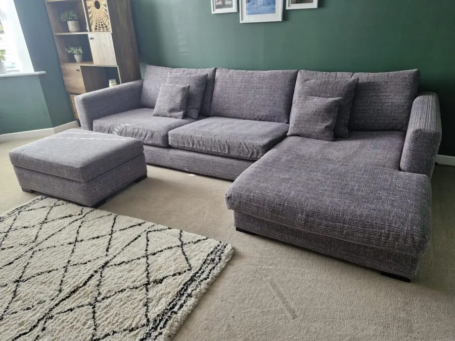 Sofa Workshop Dillon Grey Right Hand Chaise Sofa