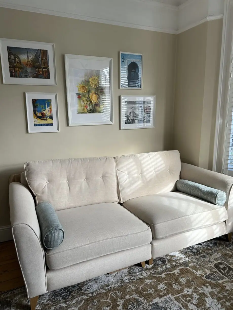 4-Seater Cream Sofa