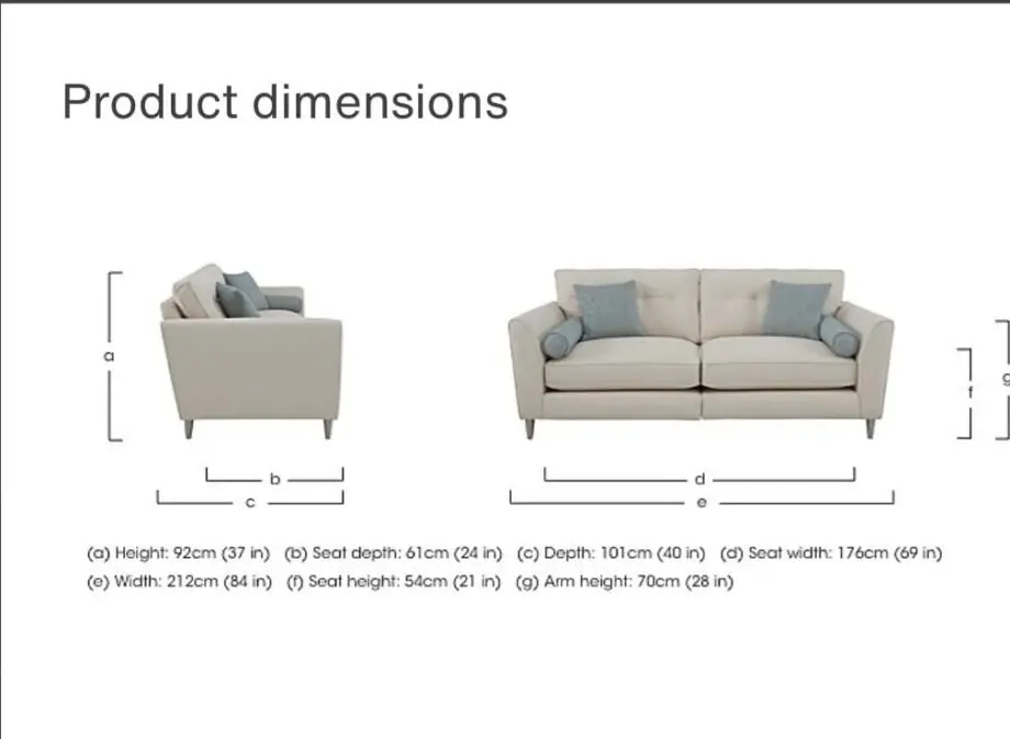 4-Seater Cream Sofa