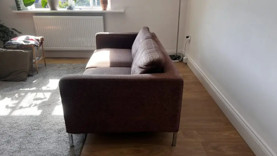 3 SEATER BROWN SOFA