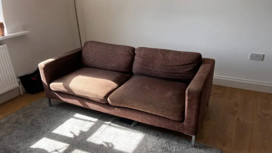 3 SEATER BROWN SOFA