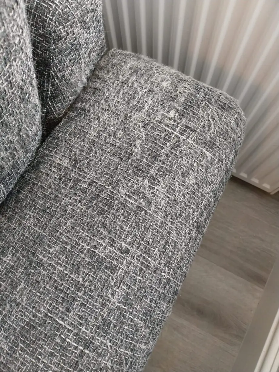 DFS Kinsey Corner chaise + 2 seater sofa in charcoal