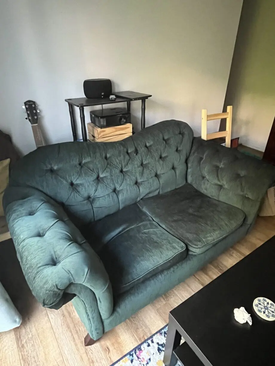 Velvet Green Chesterfield Sofa