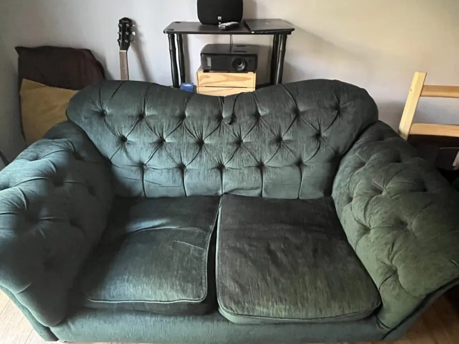 Velvet Green Chesterfield Sofa
