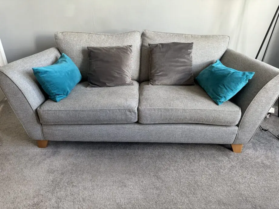 John Lewis matching Scandi style grey 2 seater sofa and 3 seater sofa (2 sofas)