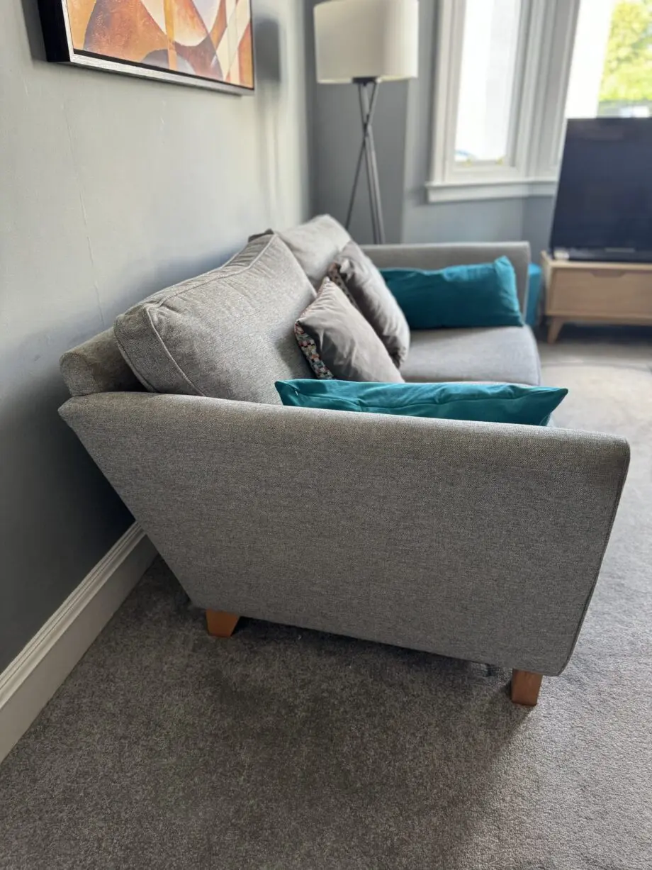 John Lewis matching Scandi style grey 2 seater sofa and 3 seater sofa (2 sofas)