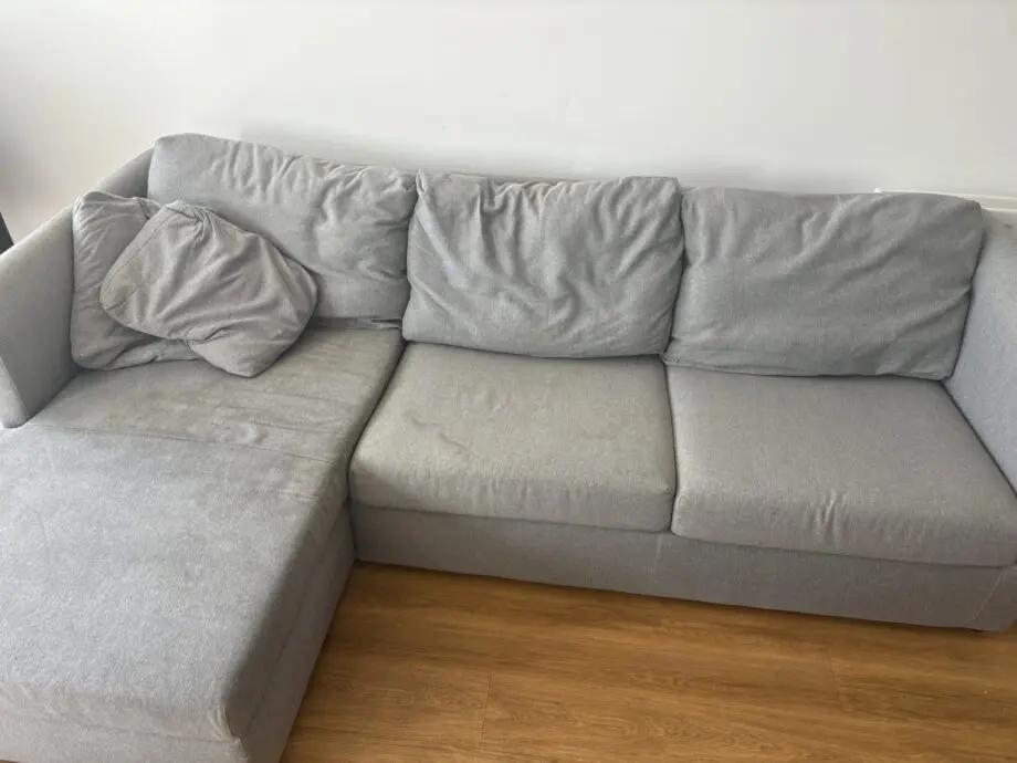 Milner Left Hand Facing Corner Storage Sofa Bed with Foam Mattress, Granite Grey