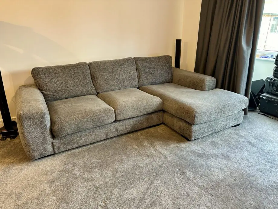 Next Houghton Corner Sofa - Dark Grey with Dark Feet