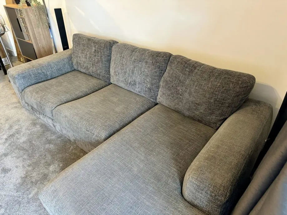 Next Houghton Corner Sofa - Dark Grey with Dark Feet