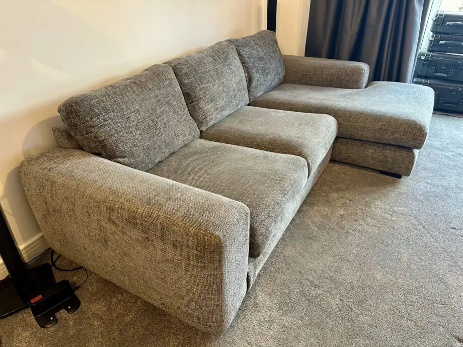 Next Houghton Corner Sofa - Dark Grey with Dark Feet