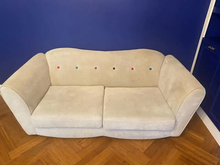 DFS Orbit grey with coloured buttons - 2 seater