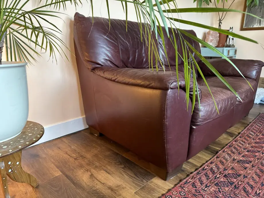 Natuzzi Italian leather two seater sofa