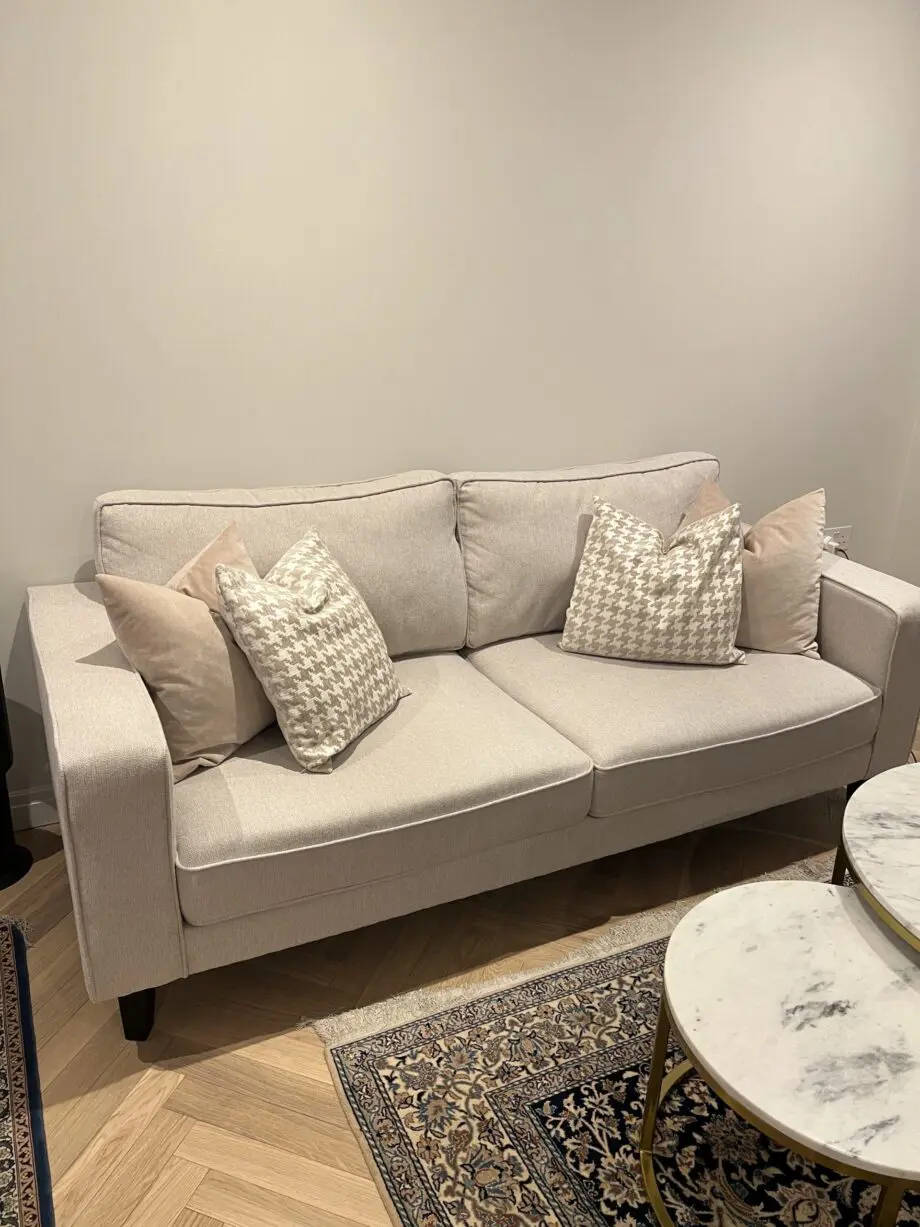 Sofa 3 seater light beige